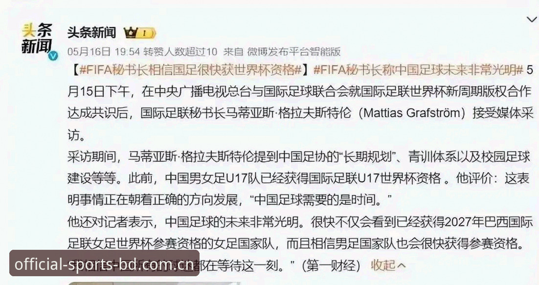 半岛体育会员攻略 揭秘世界杯扩军66队背后的真相:中国男足的机会终于来了?